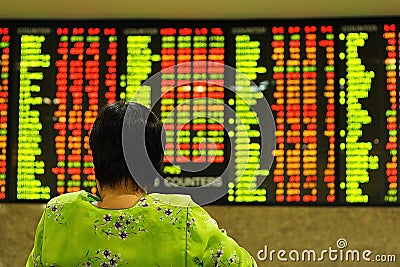 Stock market index Stock Photo