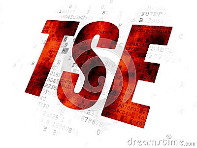 Stock market indexes concept: TSE on Digital background Stock Photo