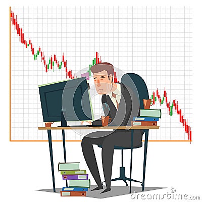 Stock market, investment and trading concept vector illustration Vector Illustration