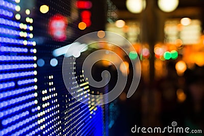 Stock market price display Stock Photo