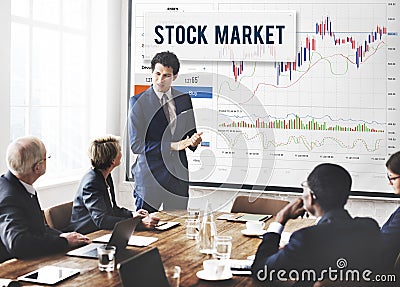 Stock Market Results Stock Trade Forex Shares Concept Stock Photo
