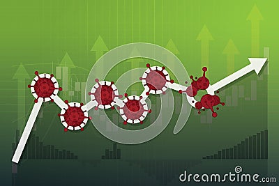 Stock markets rebound from COVID-19 virus be defeated, world investment price rise up or recovered since pandemic of Coronavirus, Vector Illustration