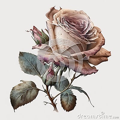 Vintage Visions Shabby Chic Roses Stock Photo