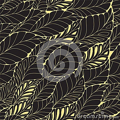 Stock seamless doodle floral pattern. orient. abstract b Cartoon Illustration