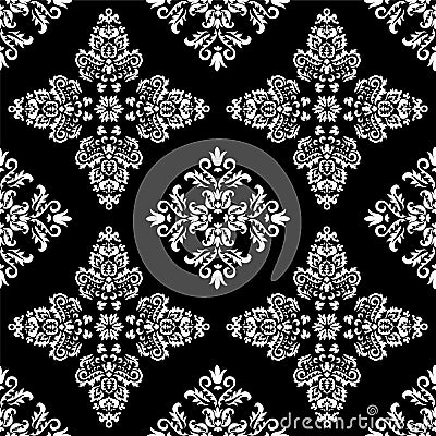 Stock seamless orient floral pattern Cartoon Illustration