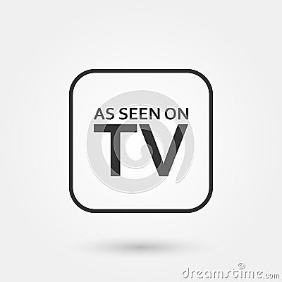 Stock vector as seen on tv 1 Stock Photo