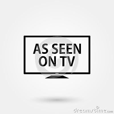 Stock vector as seen on tv 3 Stock Photo