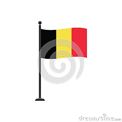 Stock vector belgium flag icon 4 Stock Photo