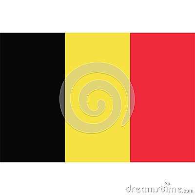 Stock vector belgium flag icon 1 Stock Photo