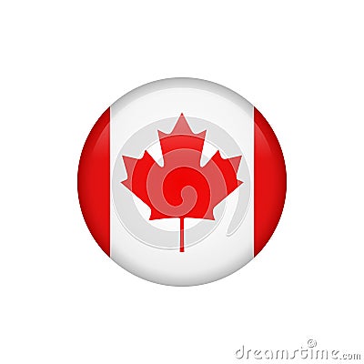 Stock vector canada flag icon 5 Stock Photo