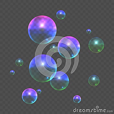 Stock vector illustration color realistic bubble blower isolated on a transparent background. EPS 10 Vector Illustration