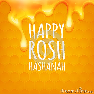 Stock vector illustration Happy Rosh Hashanah holiday. EPS 10 Vector Illustration