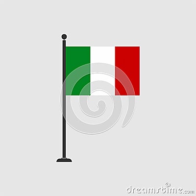 Stock vector italy flag icon 3 Stock Photo