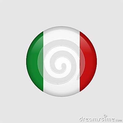 Stock vector italy flag icon 5 Stock Photo