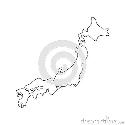 Stock vector JAPAN map icon Vector illustration 1 Cartoon Illustration