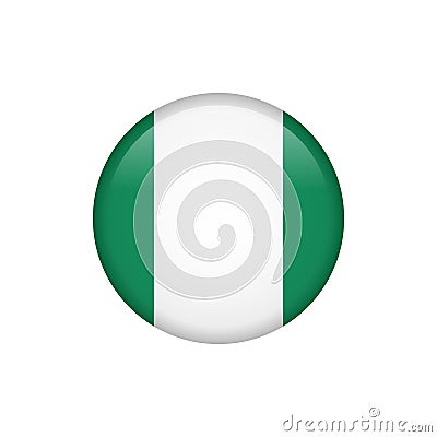 Stock vector nigeria flag icon 5 Stock Photo