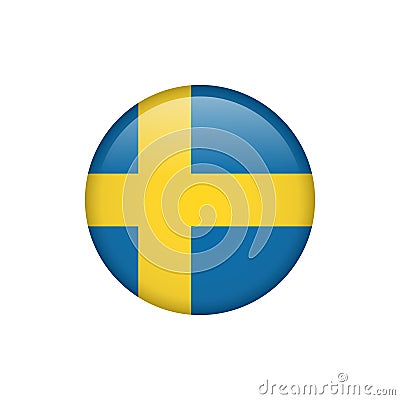 Stock vector sweden flag icon 5 Stock Photo