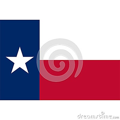 Stock vector texas flag icon 1 Stock Photo