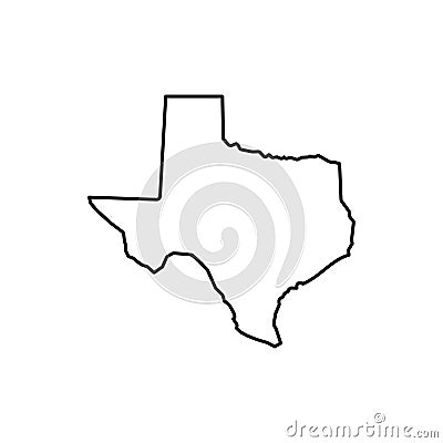 Stock vector texas map icon Vector illustration 4 Cartoon Illustration