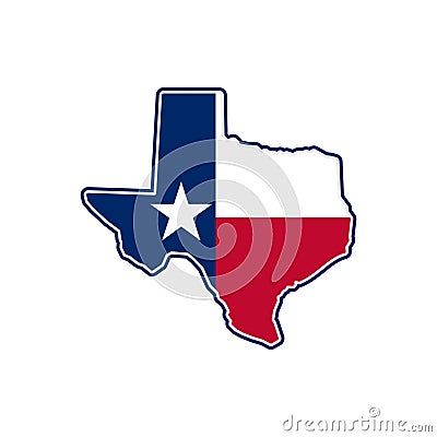 Stock vector texas map icon Vector illustration 2 Cartoon Illustration