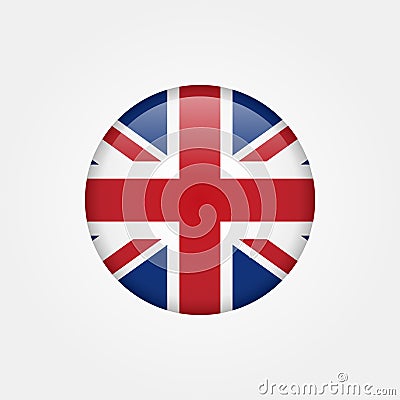 Stock vector uk flag icon 5 Stock Photo