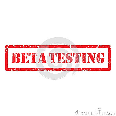 Beta testing vector stamp 2 Stock Photo