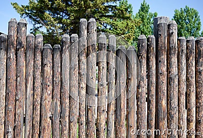 Stockade Fence Stock Photo