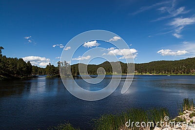 Stockade Lake in Spring Stock Photo