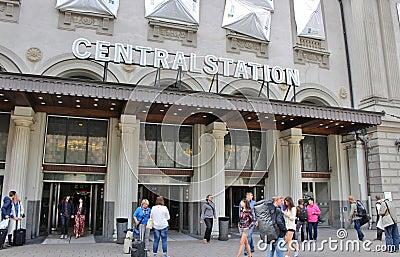 Stockholm Central Station Editorial Stock Photo