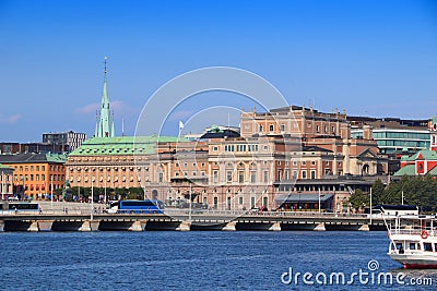 Stockholm Royal Swedish Opera Stock Photo