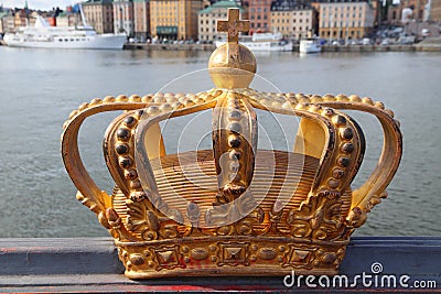 Stockholm crown, Sweden Editorial Stock Photo