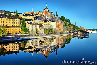 Stockholm early summer morning Stock Photo