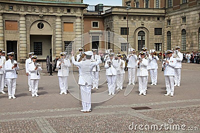 Stockholm - Military Orchestra Editorial Stock Photo