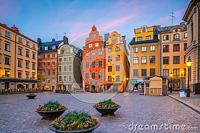 Stockholm old town city skyline, cityscape of Sweden Editorial Stock Photo