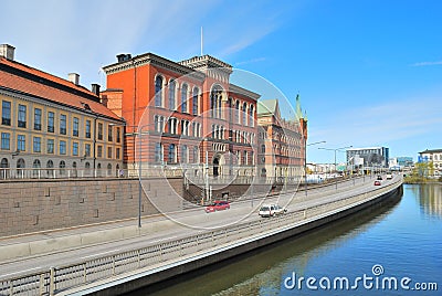 Stockholm. Riddarholmen Island embankment Stock Photo