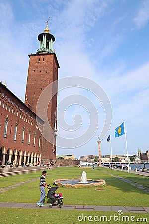 Stockholm Stadshuset Editorial Stock Photo