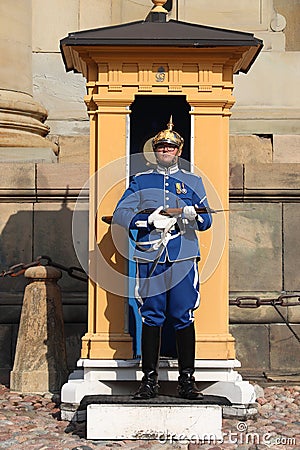 Royal Guard, Stockholm Editorial Stock Photo