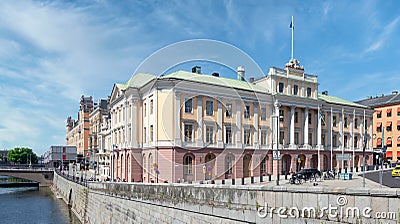 Utrikesdepartementet, UD, Ministry for Foreign Affairs building, formerly Palace of Hereditary Prince, Stockholm, Sweden Editorial Stock Photo