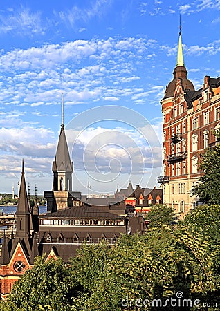 Stockholm, Sweden - Old town quarter Sodermalm Stock Photo