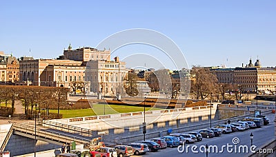 Stockholm. Sweden. The Royal Swedish Opera Editorial Stock Photo