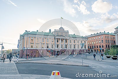 Arvfurstens palats Palace of the Hereditary Prince is a palace located at Gustav Adolfs Torg Editorial Stock Photo