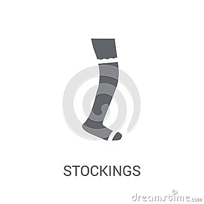 stockings icon. Trendy stockings logo concept on white background from Clothes collection Vector Illustration