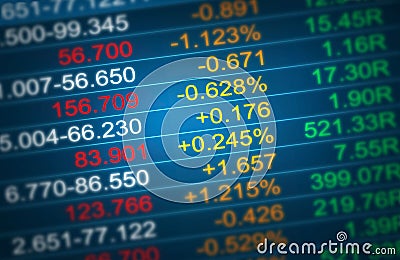 Stockmarket display Stock Photo