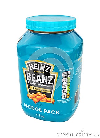 Heinz Baked Beans Fridge Pack Editorial Stock Photo