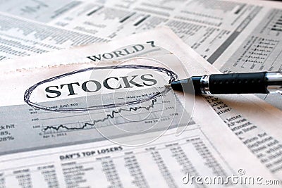 Stocks News Stock Photo