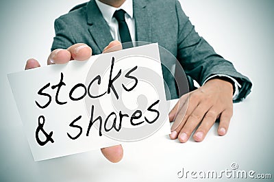 Stocks and shares Stock Photo