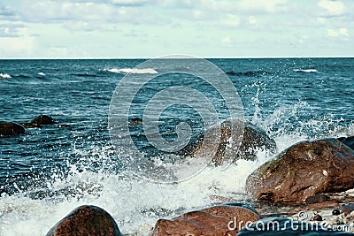 Stoem with strong wind Stock Photo