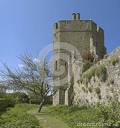 Stokesay castle Stock Photo