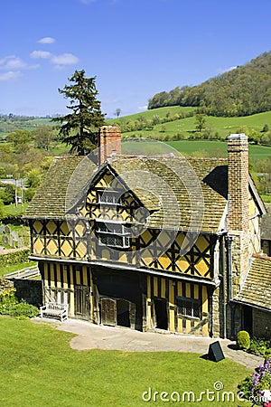 Stokesay castle Stock Photo