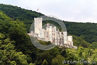 Stolzenfels Castle at the River Rhine Stock Photo